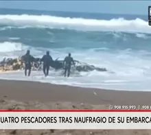 Autoridades buscan a cuatro pescadores tras naufragio en Pisco. Foto y video: América Noticias