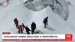 Avalancha habría sepultado a montañistas en Áncash. Foto y video: América Noticias