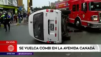 Choque en avenida Canadá. América Noticias