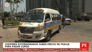 Choferes suben pasaje por extorsión de bandas en avenida Colonial. Foto y video: América Noticias