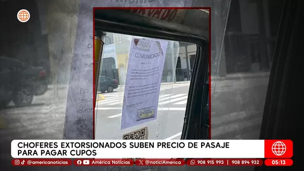 Choferes suben pasaje por extorsión de bandas en avenida Colonial. Foto: América Noticias