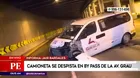 Avenida Grau: Camioneta se despista en by pass