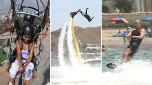 Aventura y deportes extremos frente al mar de Lima - Foto y video: América Noticias