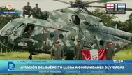 Aviación del Ejército: ayuda humanitaria a comunidades de Ucayali