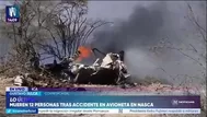 Nasca: 12 personas fallecen tras caída de avioneta