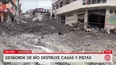 Ayacucho: Desborde de rio destruye casas y pistas. Foto y video: América Noticias