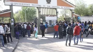 Universidad Nacional de San Cristóbal de Huamanga (UNSCH), en Ayacucho. Foto: Andina.