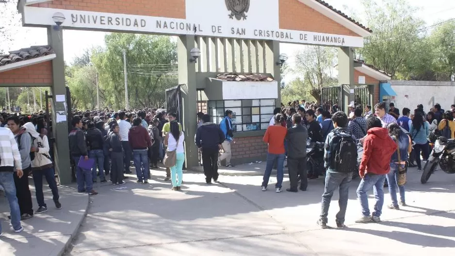 Universidad Nacional de San Cristóbal de Huamanga (UNSCH), en Ayacucho. Foto: Andina.