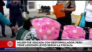 Mujer fue atacada con un destornillador. Foto: América Noticias