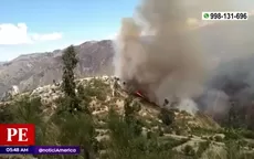 Ayacucho: Incendio forestal destruyó cultivos y viviendas - Noticias de incendio