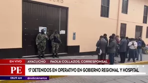 Operativo anticorrupción en Ayacucho. América Noticias