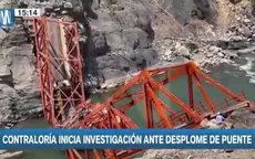 Ayacucho: Puente Kutina inaugurado hace 1 años se derrumbó - Noticias de ayacucho