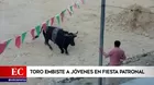 Ayacucho: Toro embiste a jóvenes en fiesta patronal