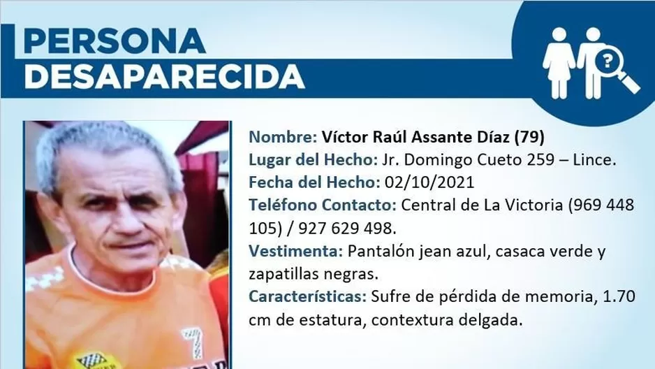 Ayúdalos a volver: Familia busca a hombre de 79 años que sufre pérdida de memoria