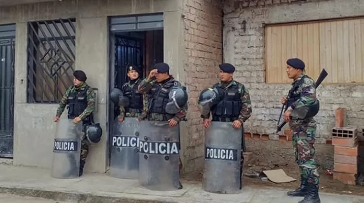 Policías heridos en megaoperativo. Foto referencial: Andina Policías heridos en megaoperativo. Foto referencial: Andina