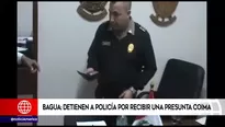 La autoridad policial permanece detenido. Foto: captura de TV