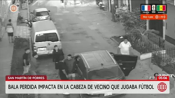 Bala perdida hiere a vecino en San Martín de Porres. Foto: América Noticias Bala perdida hiere a vecino en San Martín de Porres. Foto: América Noticias