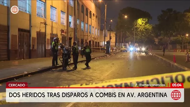 Cercado de Lima: Balacera en la avenida Argentina deja dos heridos. Foto: América Noticias