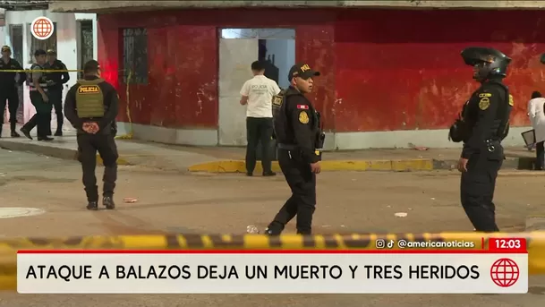 Balacera en el Callao deja un muerto y tres heridos. Foto: América Noticias Balacera en el Callao deja un muerto y tres heridos. Foto: América Noticias