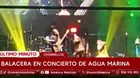 Balacera en concierto de Agua Marina: Reportan cuatro heridos