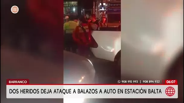 Disparos deja dos heridos frente a estación Balta/ América Noticias