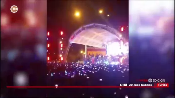 Disparos en la Plaza Mayor de Manchay obligan a Armonía 10 a suspender su show/ América Noticias Disparos en la Plaza Mayor de Manchay obligan a Armonía 10 a suspender su show/ América Noticias