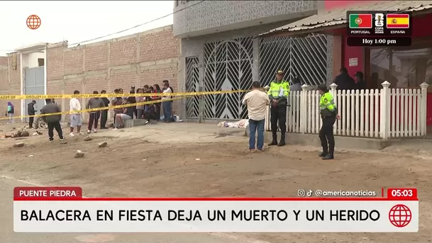 Balacera en Puente Piedra deja un muerto y un herido. Foto: América Noticias Balacera en Puente Piedra deja un muerto y un herido. Foto: América Noticias