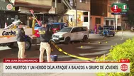 Balacera en San Juan de Lurigancho deja dos muertos