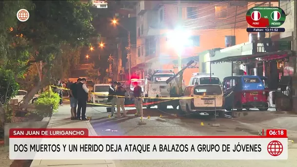 Balacera en San Juan de Lurigancho deja dos muertos. Foto: América Noticias Balacera en San Juan de Lurigancho deja dos muertos. Foto: América Noticias