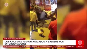 SJL: Dos choferes fueron atacados a balazos por extorsionadores. Foto y video: AN