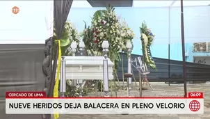 Cercado de Lima: nueve heridos tras balacera en velorio. Foto y video: AN
