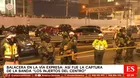Balacera en Vía Expresa: caen “Los Injertos del Centro”