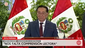 Balcázar: Nos falta comprensión lectora. Foto: AN. Video: Canal N