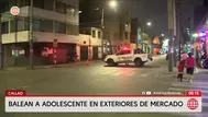 Balean a adolescente frente al Mercado Central del Callao