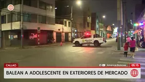 Balean a adolescente frente al Mercado Central del Callao. Foto y video: América Noticias
