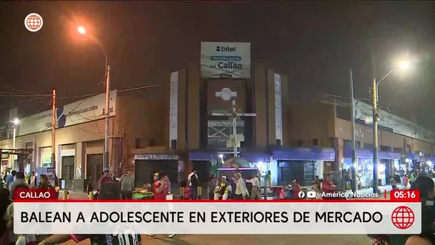 Balean a adolescente frente al Mercado Central del Callao. Foto: América Noticias