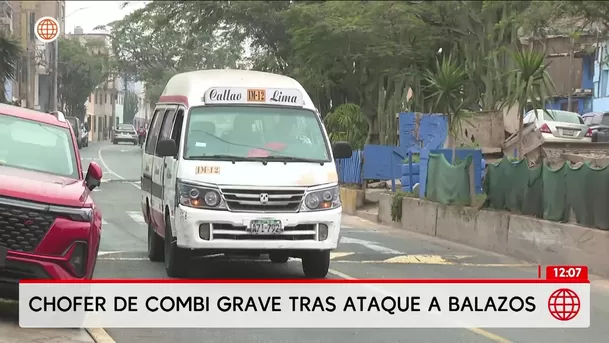 Balean a chofer de combi en atentado extorsivo en Cercado de Lima. Foto: América Noticias