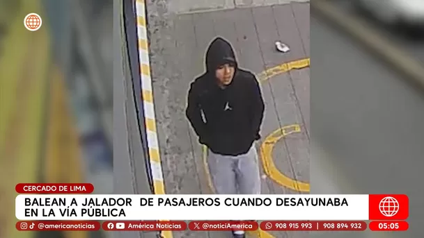 Balean a jalador de combis mientras desayunaba en el Cercado de Lima. Foto: América Noticias