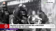 Balean a madre cuando iba a recoger a su hijo del colegio