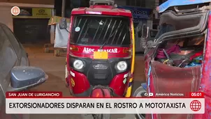 Balean en el rostro a mototaxista en San Juan de Lurigancho. Foto y video: América Noticias