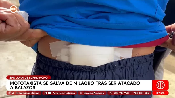 Balearon a mototaxista en SJL: tercer ataque en una semana América TV