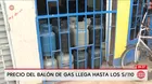 Balón de gas sube hasta los 110 soles en distritos de Lima