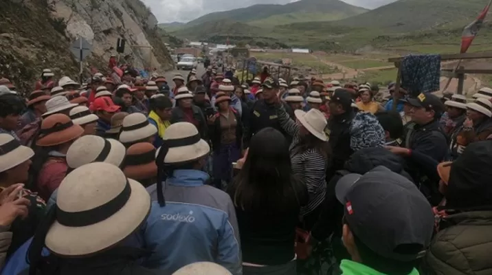 Tensión en Las Bambas. Foto: El Comercio Tensión en Las Bambas. Foto: El Comercio