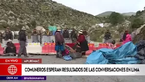 Las Bambas sigue en pie de lucha. Foto: América TV