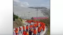 Ellos exigen la mejora en el transporte de la unidad minera / Video: Canal N