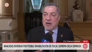 Congreso debatirá la inhabilitación de Delia Espinoza por infracción constitucional este 3 de diciembre. / Video: América Noticias