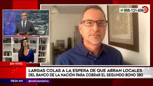 Cobro de bono S/380. América Noticias