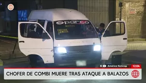 Banda El Clan del Norte ataca a balazos a chofer de combi en Ate. Foto y video: América Noticias