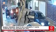 Banda criminal asalta en camioneta y vacía cuentas en Lima