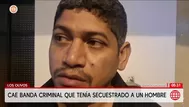 Banda criminal cae con un secuestrado en Los Olivos